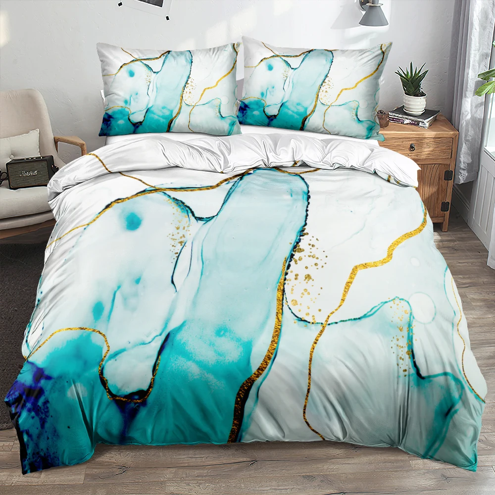 

3D Gray Ink Painting Bed Linens Custom Design Duvet Cover Comforter Shells Pillow Shames Sets Full Single Double Size Beddings