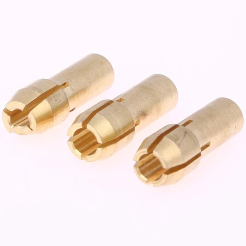 

HOT 7Pcs Dremel Brass Collet 1.0/1.6/2.0/2.4/3.0/3.2 +Dremel Check M8X0.75