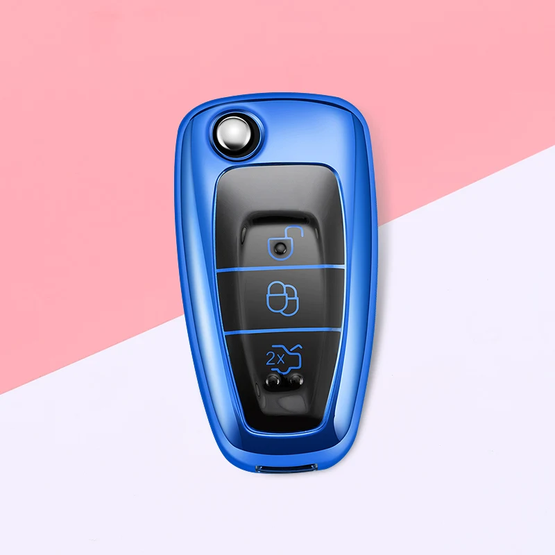 

2020 Car Key Cover TPU Full Covers Car Remote Key Shell Case For Ford Ranger C-Max S-Max Focus Galaxy Transit Tourneo Mondeo