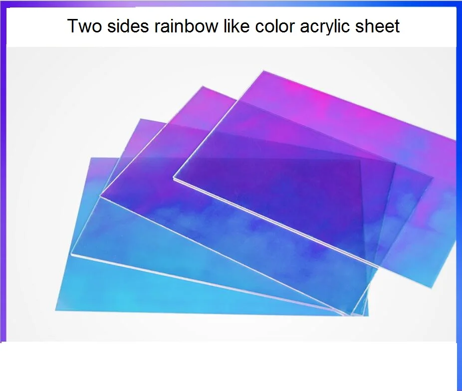 Радужная акриловая панель из лазерного плексированного стекла (PMMA)