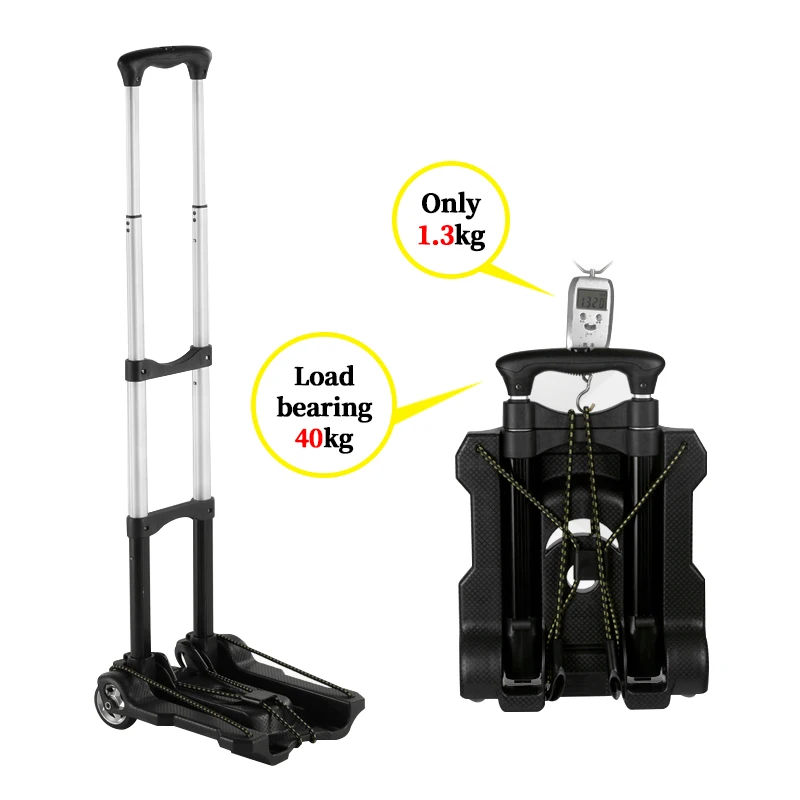 Сверхмощный складной ручной мешок 40 кг колесная тележка грузовик дорожная для