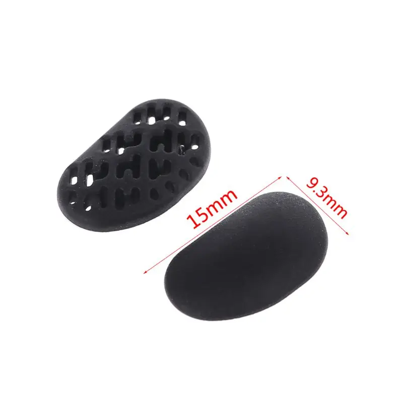 

2 Pairs Sunglasses Comfortable Nose Pads Black Color Silicone Airbag Breathable Glasses Anti-Slip 2 Styles