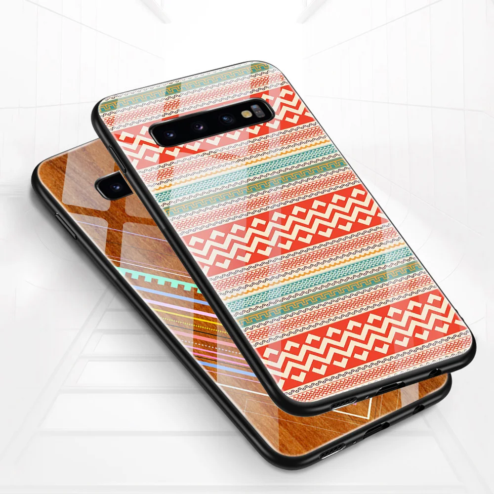 

Glass Case for Samsung Galaxy A51 A50 A71 A70 S20 S10 S9 S8 S10e A40 A21S A30 S A20 A20S Note 10 9 8 Plus Ultra Lite art pattern
