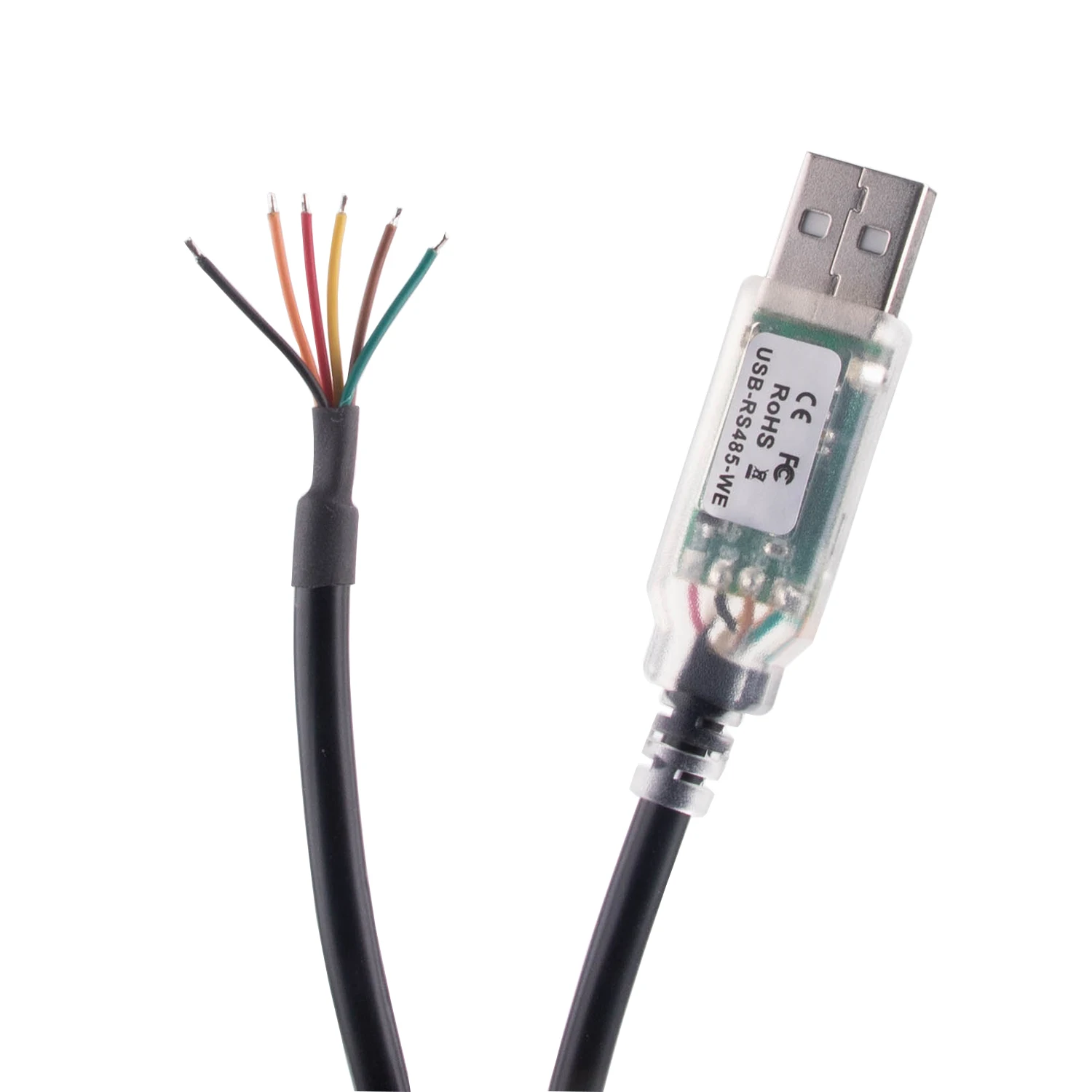 Кабель-переходник с USB на RS485 последовательным портом 6pin провод концевой FTDI чип