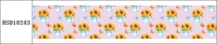 

HSDCraft Free shipping 25MM 38MM 75MM Heat Transfer Printed Grosgrain ribbon for diy hair bow