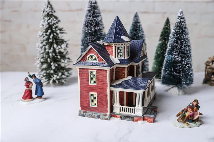 Рождественские фарфоровые украшения в викторианском стиле семейства