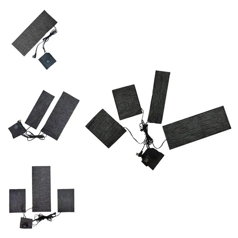 Грелка из углеродного волокна 5 В трехуровневая с регулируемой температурой