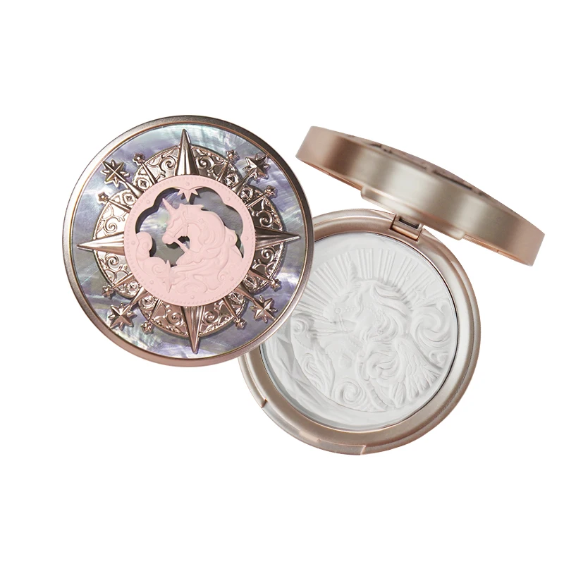 

Водостойкий макияж с изображением единорога и цветов