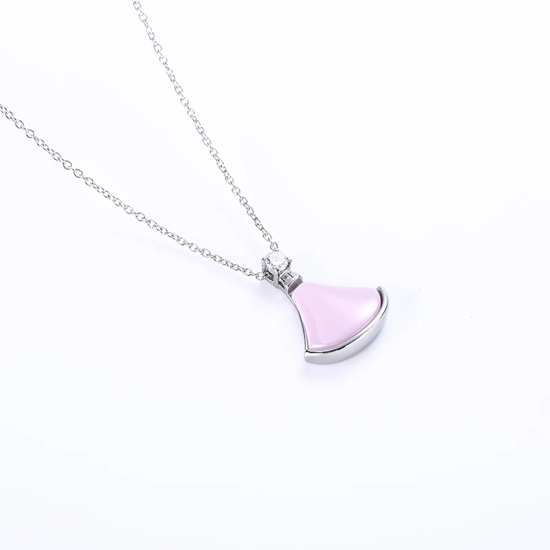 LOSTSOUL New Ins Simple Stylish ceramic Pendant Stainless steel necklace High Quality Small fresh Female Jewelry Gifts | Украшения и