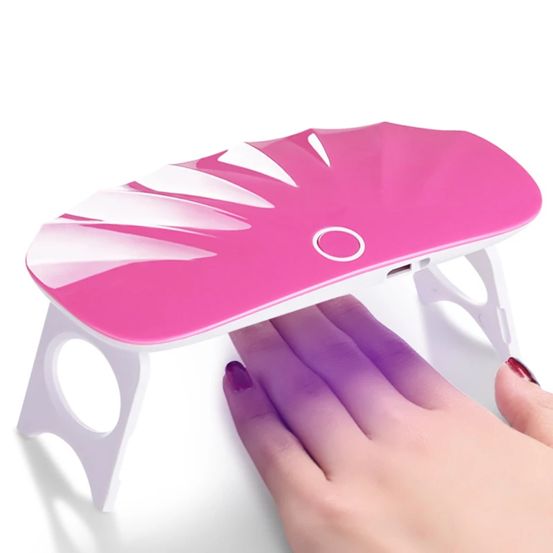 Мини 6 Вт УФ светодиодная лампа для сушки ногтей искусство отверждения всех гель