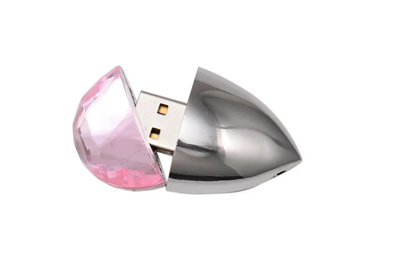 JASTER ожерелье с каплевидными кристаллами форма флеш-диск USB 2,0 ювелирные изделия ожерелье 4 ГБ 8 ГБ 16 ГБ 32 ГБ 64 Гб карта памяти флэш-накопитель подарок