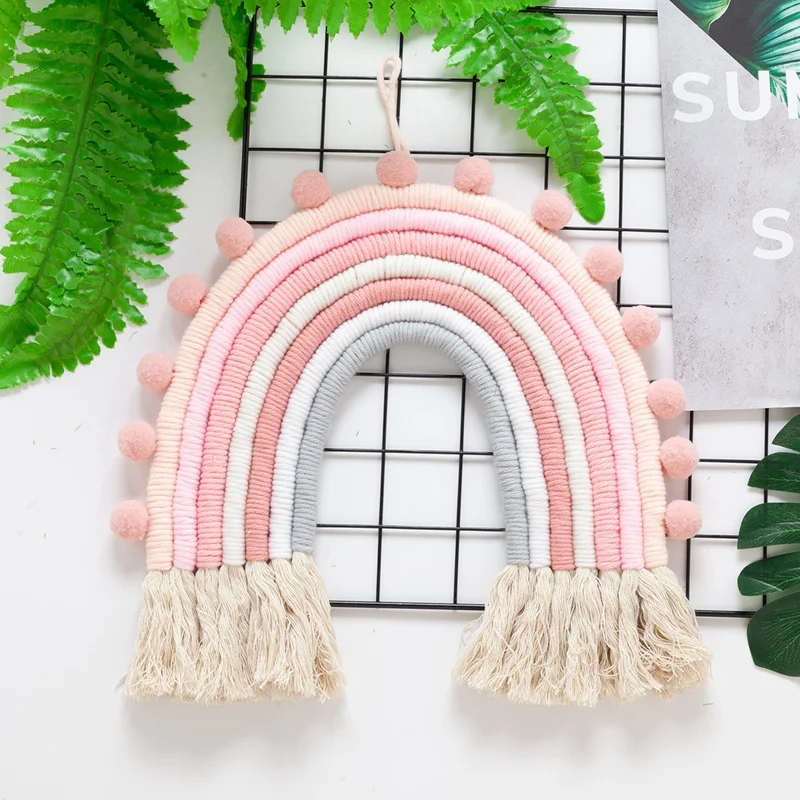 

Kids Room Rainbow Wall Hanging Decor Baby Shower Birthday Party Wedding Decoration Christmas Decoration Embellishments Nordic