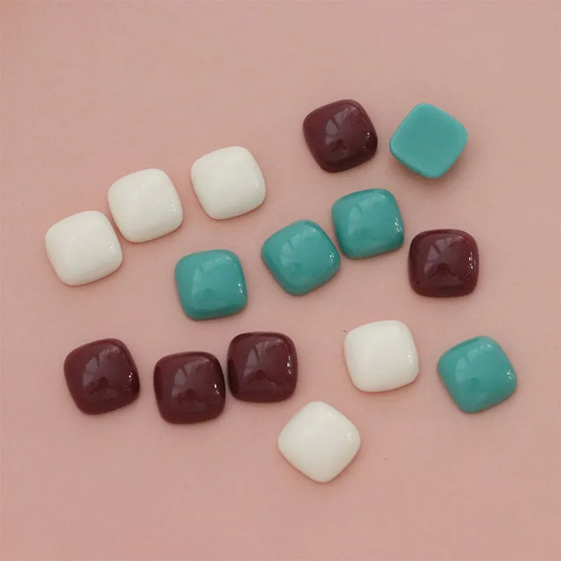 

10 шт. 15x15 мм модные полимерные квадратные серьги аксессуары для изготовления ювелирных изделий своими руками