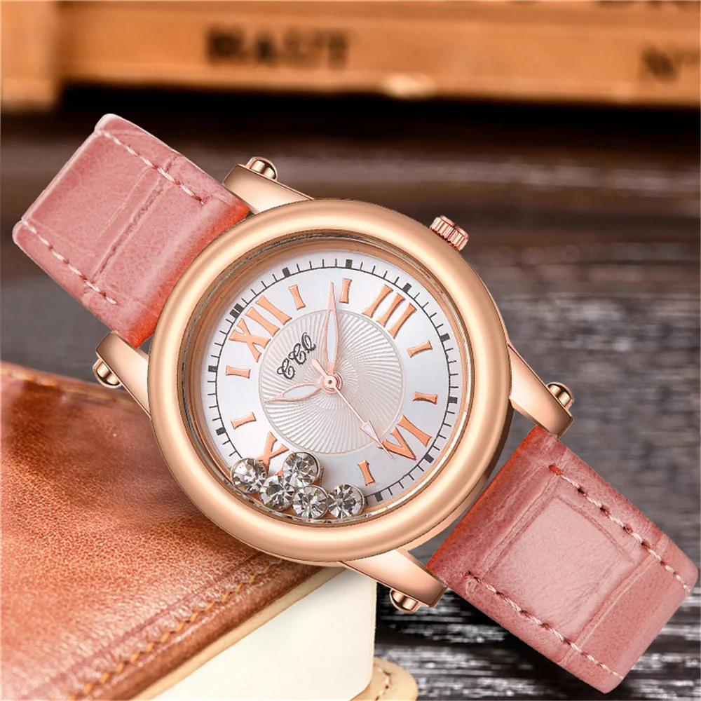 Модные женские часы Стразы в римском стиле повседневные кварцевые наручные с