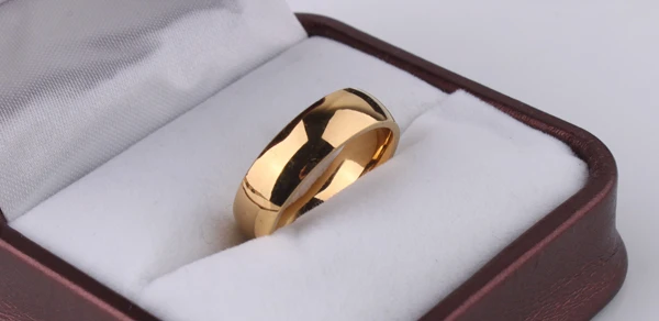 

Eengrave Custom Name Signet Ring Logo Light version gold color wedding rings for women Glossy 316l Stainless Steel ring men