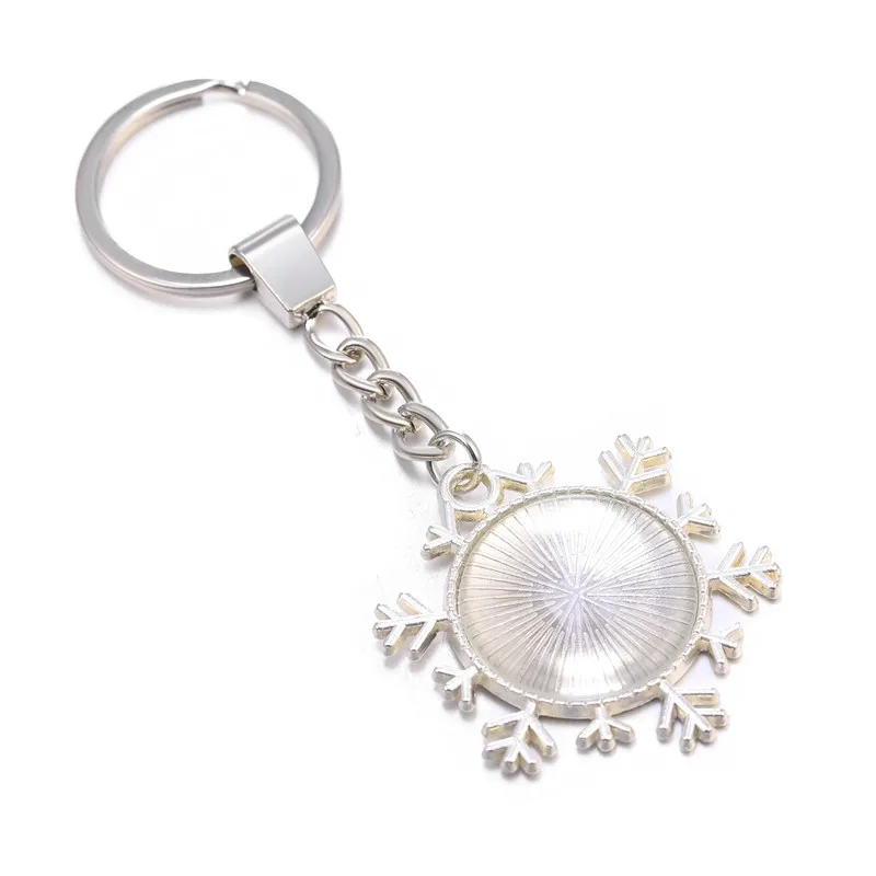 Брелок для ключей в форме снежинки 25 мм 5 шт./лот | Украшения и аксессуары