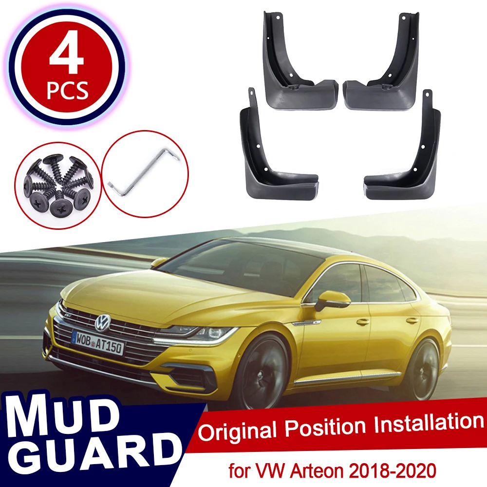 4 шт./комплект Автомобильные Брызговики для Volkswagen VW Arteon 2018 2019 2020|Наклейки на