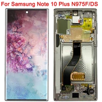 original screen for samsung galaxy note 10 plus display with frame 6 8 note10 sm n975f n975a n975u lcd display touch screen