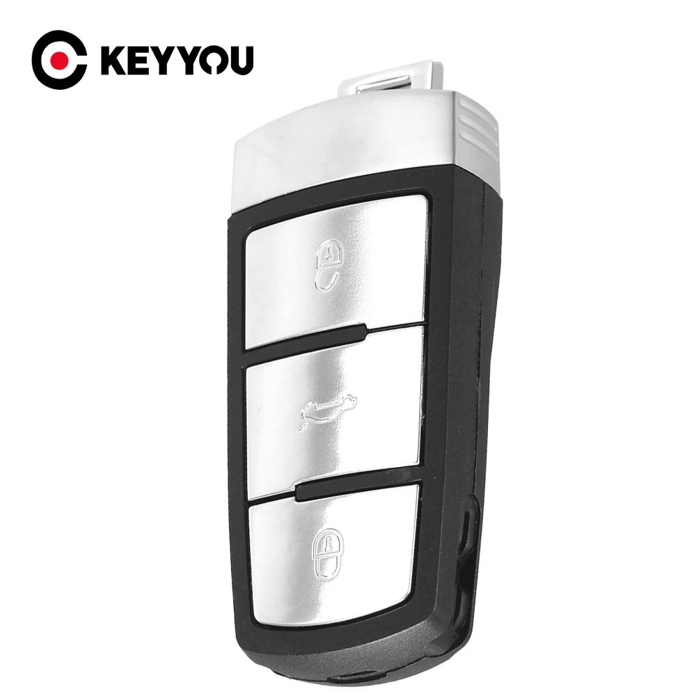 KEYYOU новый запасной корпус смарт чехол Брелок для VW VOLKSWAGEN CC Passat Magotan 3 кнопки