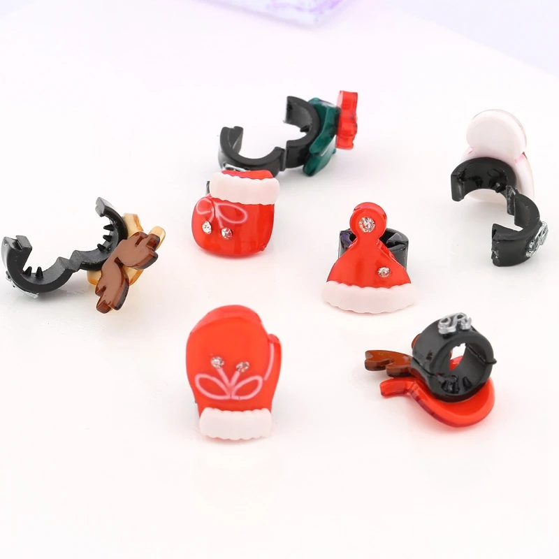 2 шт. милые рождественские заколки для волос девочек детские в форме елки