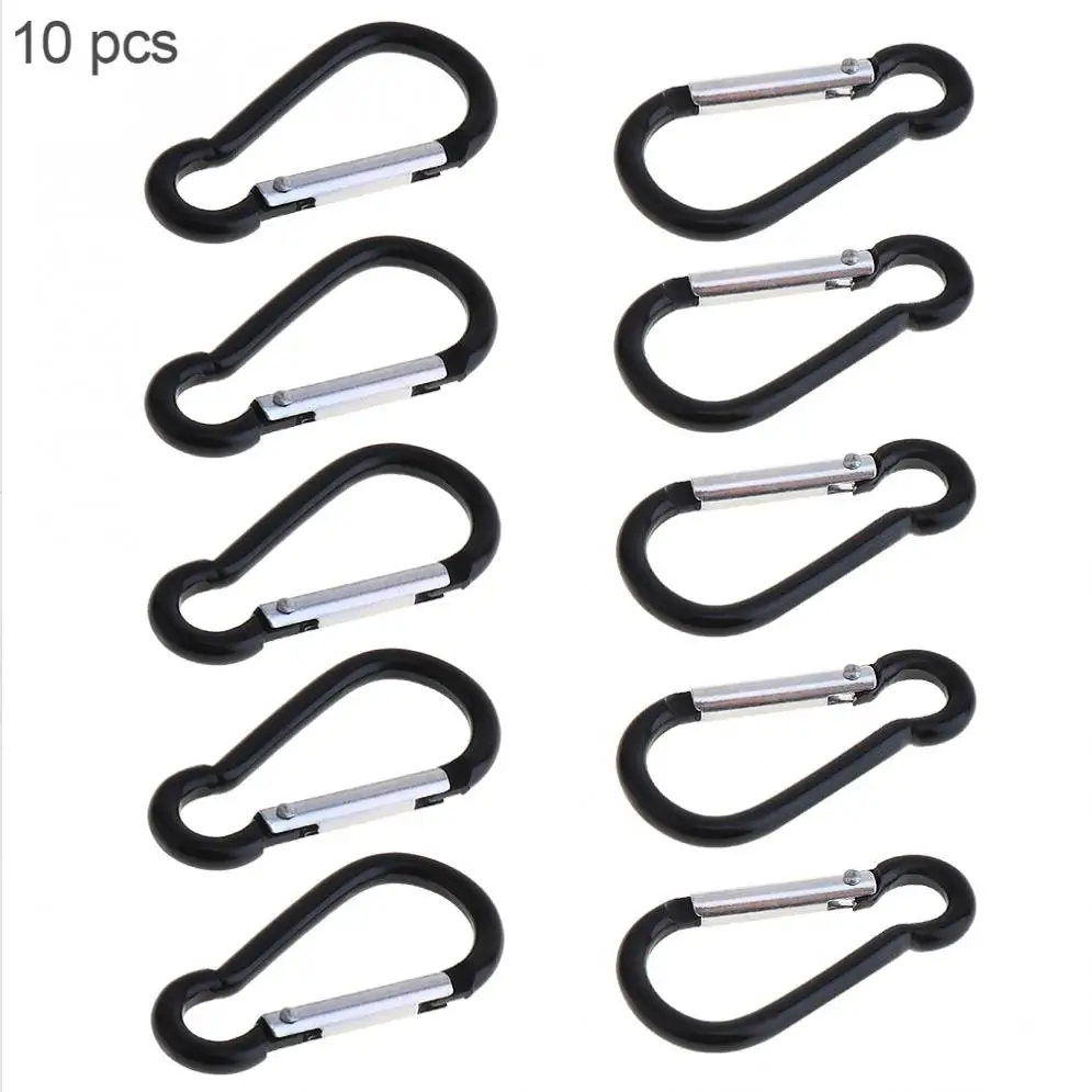 

10pcs Gourd Type Number 5 Climbing Buckle with Aluminum Alloy Nuts Buckle for Backpack Etc