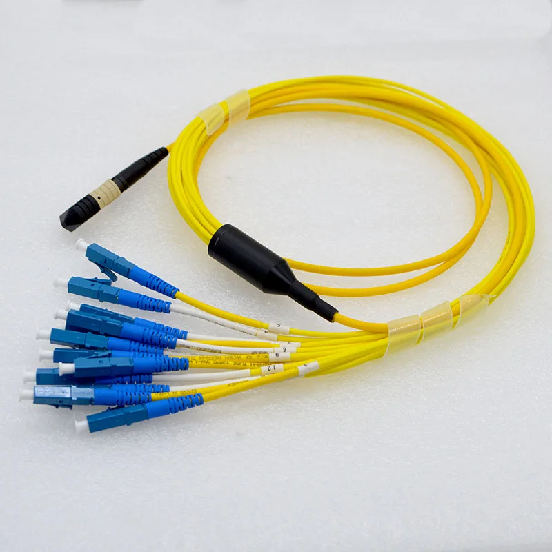 1pcs MPO-LC Optic Fiber Jumper 10 Gigabit Single-Mode 12-Core 40G Fiber jumper Module Connector MTP Fiber Switch Cable Special