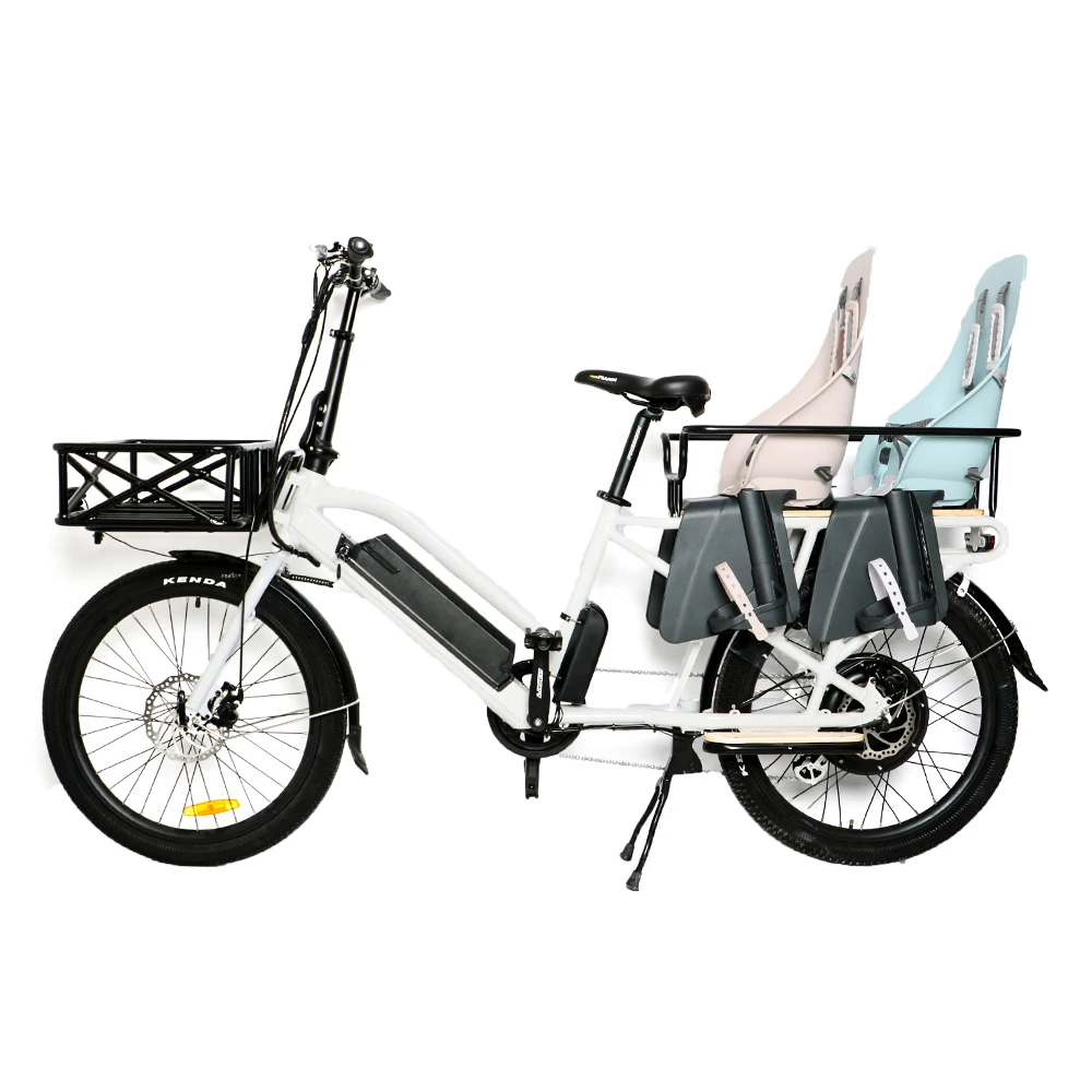 Груза падения США/CA 24 дюймов 48V750W грузовой Ebike с задним двигателем ступицы и 500C красочный дисплей для семьи или UberEats