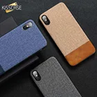 KISSCASE кожаный тканевый чехол для iPhone XS MAX XR X TPU мягкий чехол для iPhone 7 8 Plus 5 5S SE 6 6S Plus Coque