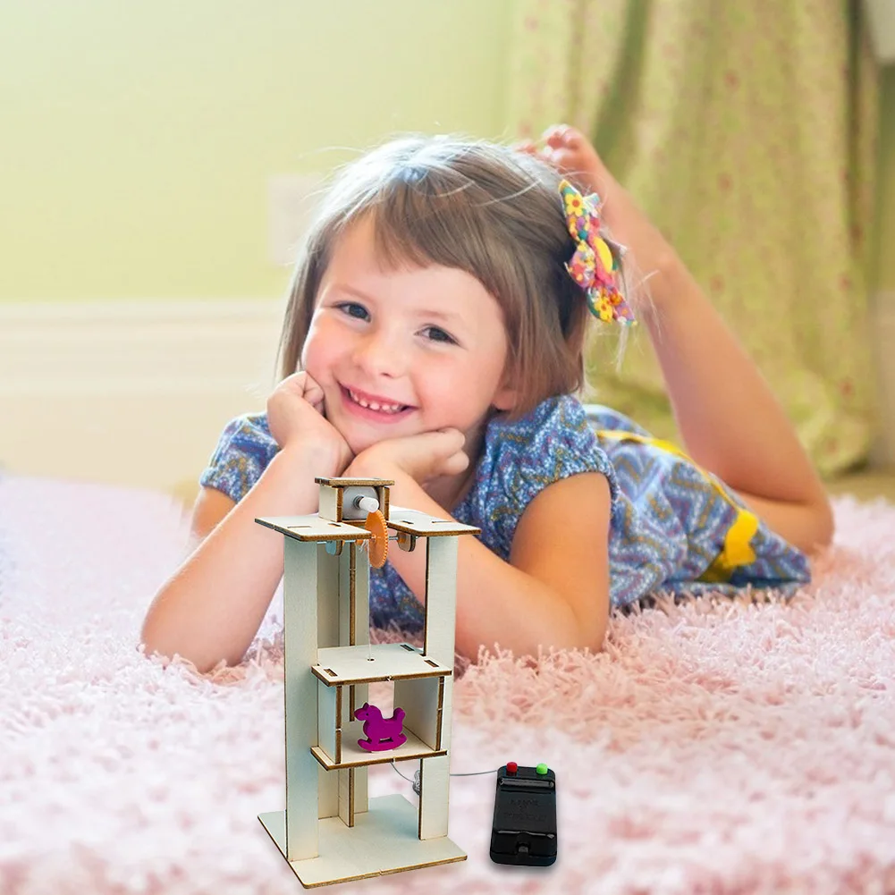 DIY собрать Электрический Лифт развивают у детей мышление творческие способности