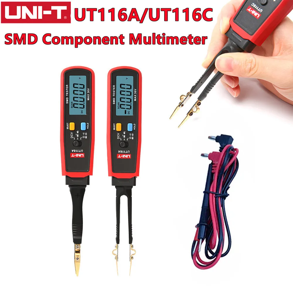 UNI T UT116A UT116C SMD мультиметр Авто Диапазон сопротивления постоянной ёмкости