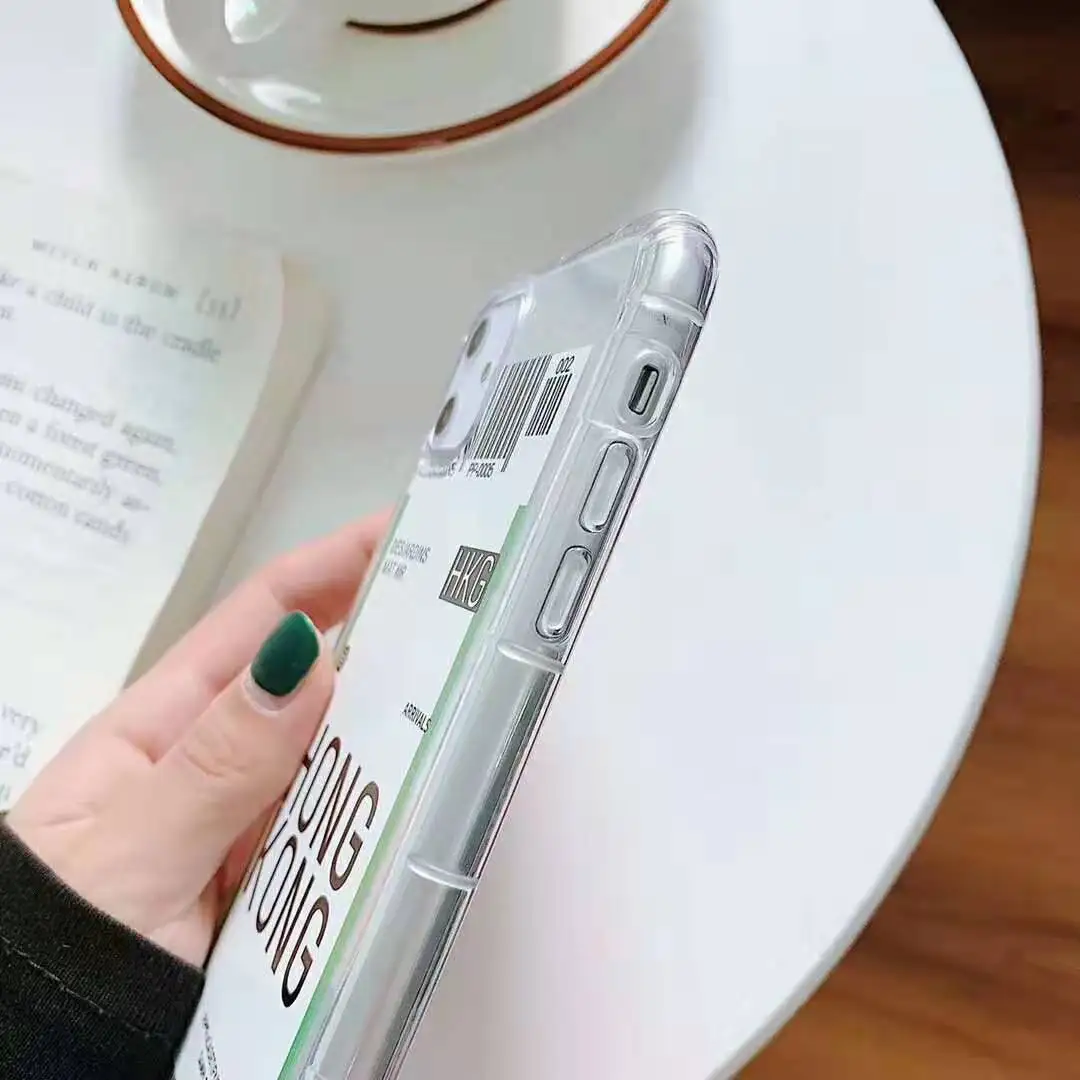 INS смешной штрих-код этикетка Путешествия страна чехол для iphone 11 11Pro MAX Xs XR X 7 6 6s 8 plus