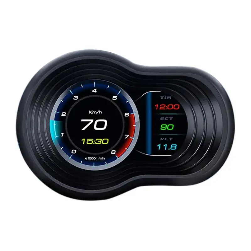 

Автомобильный компьютер ECU, OBD2 спидометр, напряжение, расход топлива, измеритель оборотов в минуту, тестер Turb