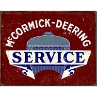 mccormick deering tractor service metal tin sign vintage retro tools fum 20x30cm