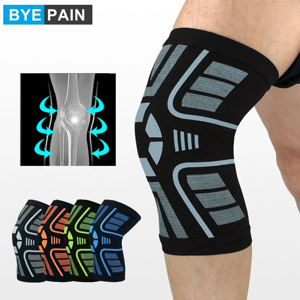 1 шт. BYEPAIN компрессионный рукав до колена дышащий поддерживающий бандаж для бега