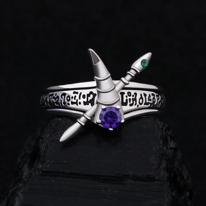 Аниме Yu Gi Oh! Юги Муто кольцо 925 серебро Хэллоуин косплей подарок ювелирные изделия