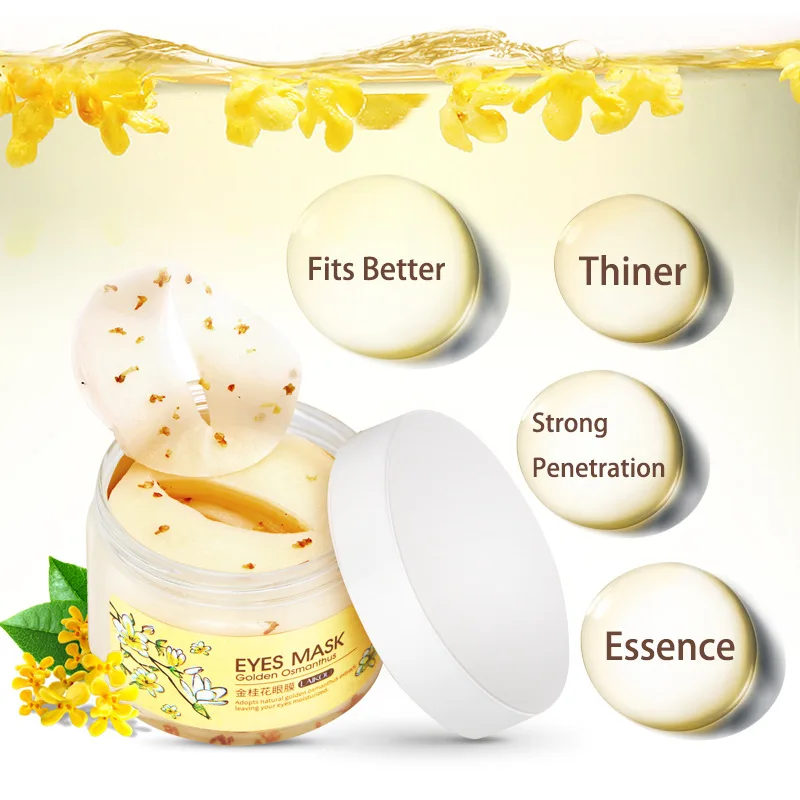 80 шт. Золото османтуса маска для глаз ухода за глазами против отечности