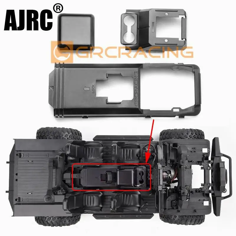 Grc Center Console Interior Seat Modification Parts Battery Cover With Armrest Box G161bd For Trax Trx4 Defender