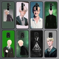 cartoon draco cute malfoy phone case for xiaomi redmi note 9s 9 8 10 pro 8t 9c 9a 8a soft silicone smart back cover mobile bag
