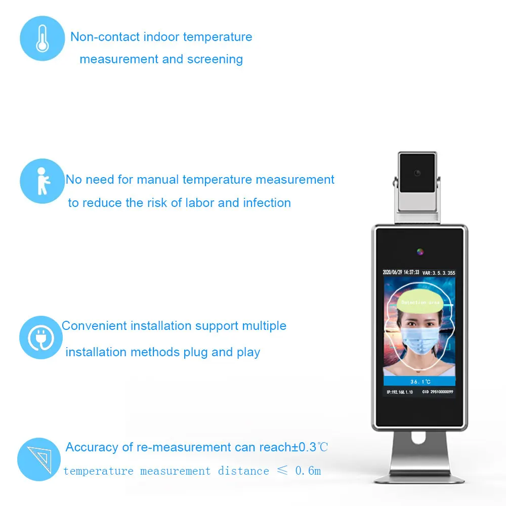 

New Design Hot Selling Face Recognition Tablet Digital Body Temperature Digital Thermometer