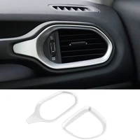 abs chrome interior air conditioning outlet trim sticker for jeep renegade bu 2015 2016 2017 2018 2019 2020 interior accessories