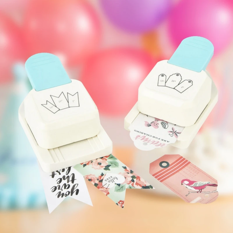 3 в 1 бирка удар обрезчик углов Бумага Закладка для книги пробивая машина поделки