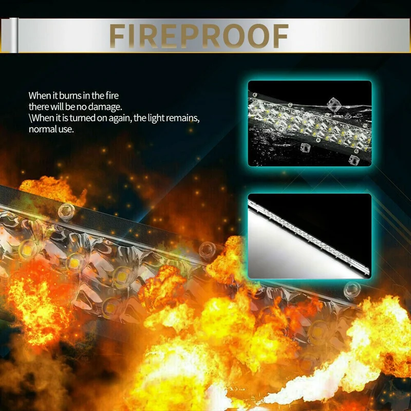 

20inch Inch Tri Row -LED Work Light Bar 1620W Flood Spot Combo Offroad Driving Lamp