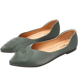 green satin pointed Туфли на плоской подошве с украшением в виде кристаллов, стразы, цветы; замшевые, сатиновые туфли из искусственной кожи; цвет на заказ; большие размеры 43; вечерние туфли - Цвет: green satin pointed