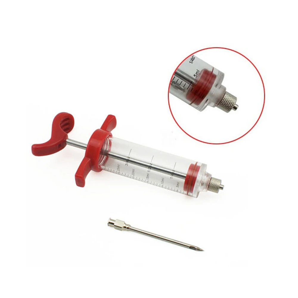 New BBQ Meat Syringe Marinade Injector Poultry Turkey Chicken Flavor Cooking Sauce Injection Tool Kitchen Accessories | Дом и сад