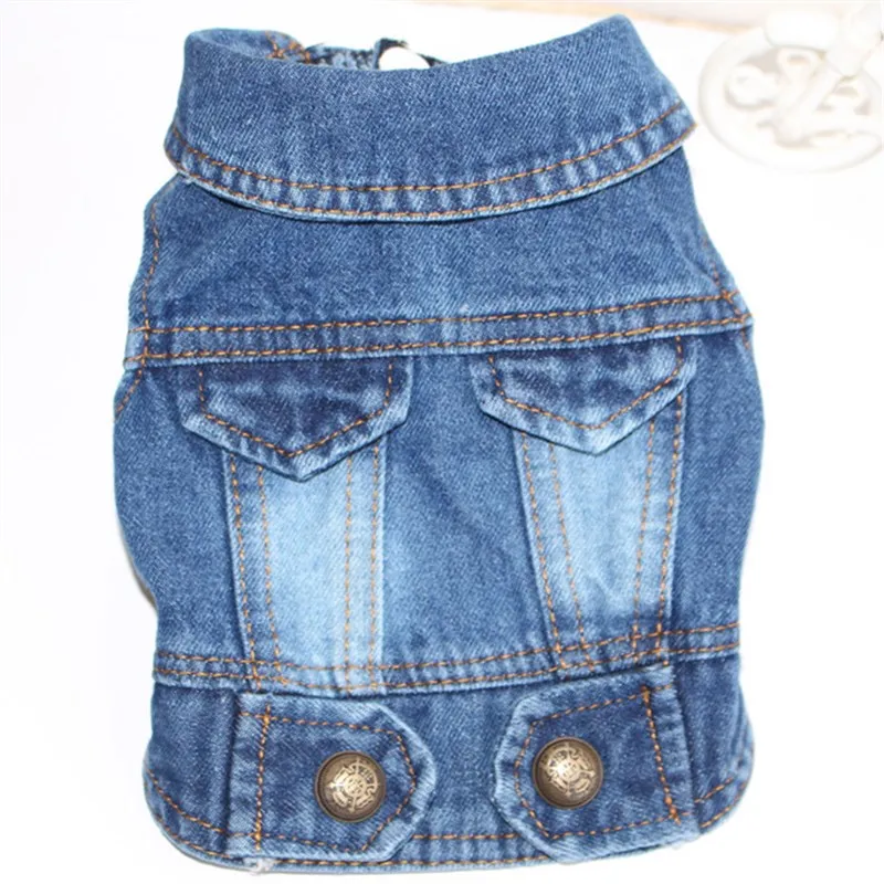 Модные синие джинсы одежда с принтом в виде собак сезон: весна–лето для щенков