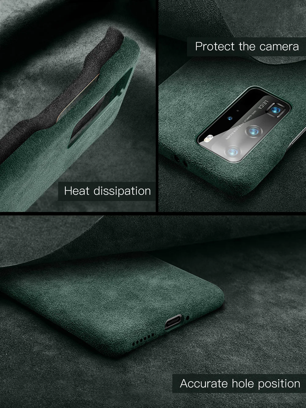 Итальянский чехол YMW из алькантары для Huawei P40 Pro Plus + модные роскошные деловые