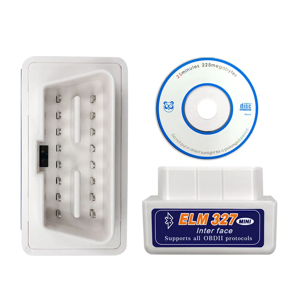 Мини ELM327 V1.5 PIC18F25K80 OBD2 сканер ELM 327 1,5 OBDII Bluetooth диагностический инструмент сканирования ELM 327 V1.5 25K80 чип 3 цвета