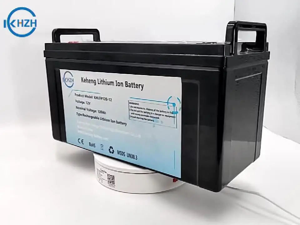 

Customized 12V120ah LiFePO4 rechargeable lithium ion battery pack with handle