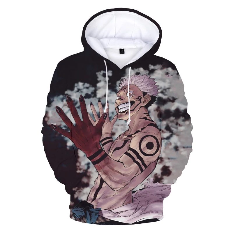 

3D Print Jujutsu Kaisen Hoodies Anime Sweatshirts Men Women Hip Hop Streetwear Oversized Hoodie Cartoon Pullover Casual Clothes
