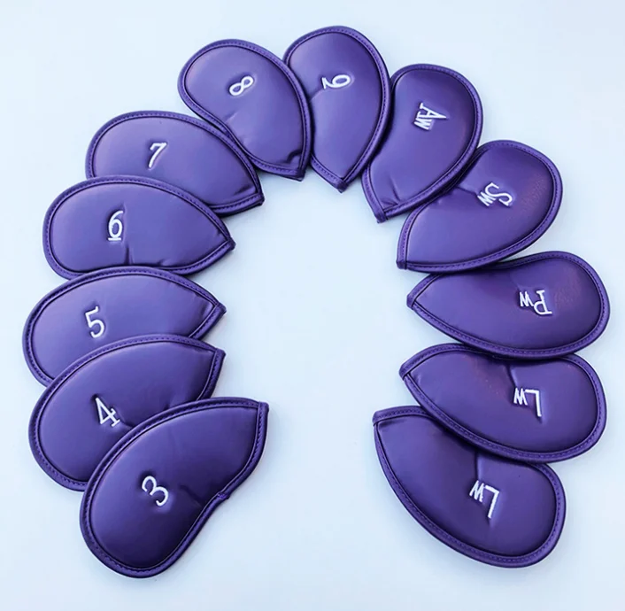 12 шт./компл. Синтетическая кожа шлем клюшек для гольфа Чехлы Набор игры в гольф